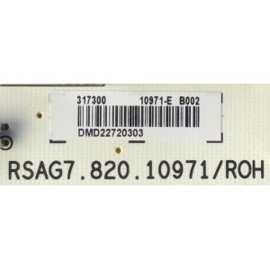 FUENTE DE PODER PARA TV HISENSE / NUMERO DE PARTE 317300 / RSAG7.820.10971/ROH / CQC13134095636 / E166702 / 10971-E / PANEL HD500Y3U53-T0L8 / HD550Y3U51-T0LA / DISPLAY T500QVN04.1 / T550QVN10.0 / 50U6H / 50U6HF / 55U6H